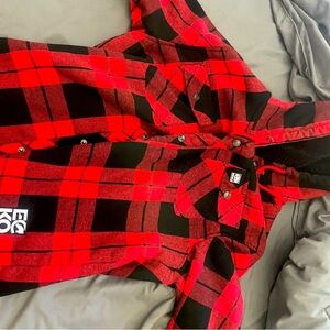 Ecko unltd flannel hoodie